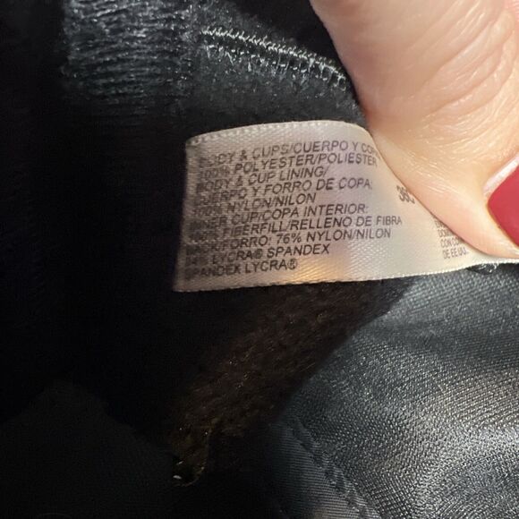 Vintage Backless Bustier By Delicates Lingerie Black Satin Bra Corset 36C Boning - Picture 11 of 13